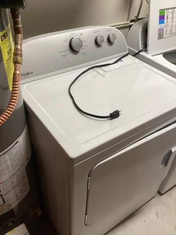 White Whirlpool washer and dryer