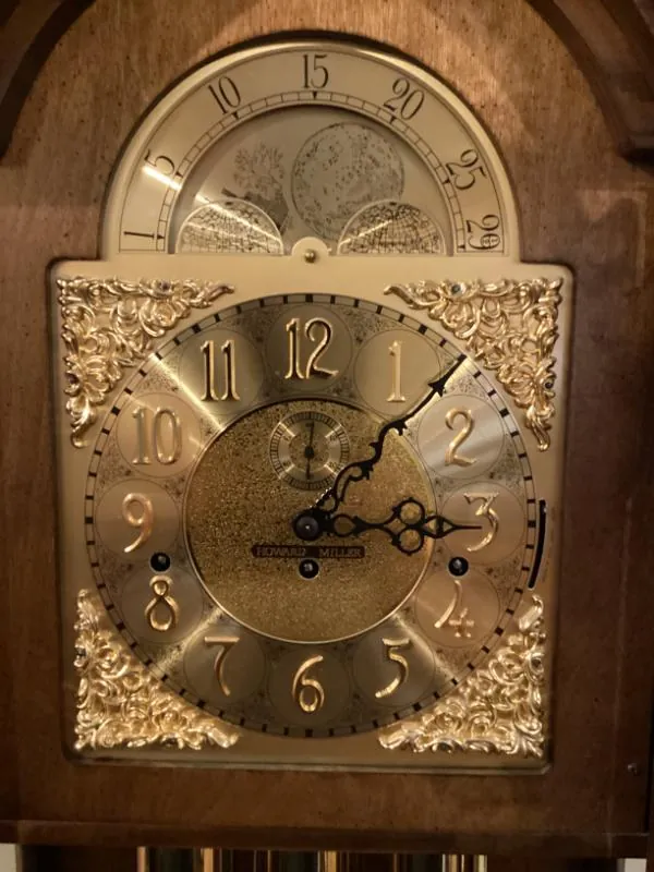 Grandfather clock face