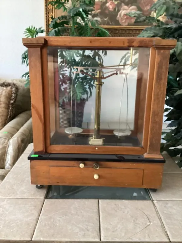 Wood and glass display case