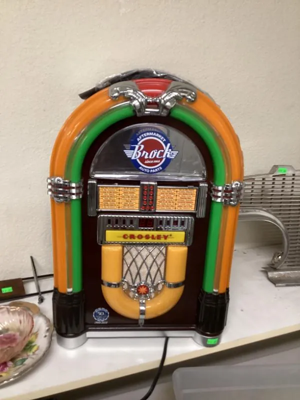 Colorful mini jukebox