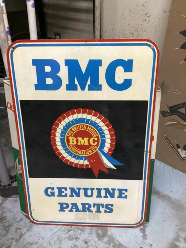 BMC Genuine Parts sign