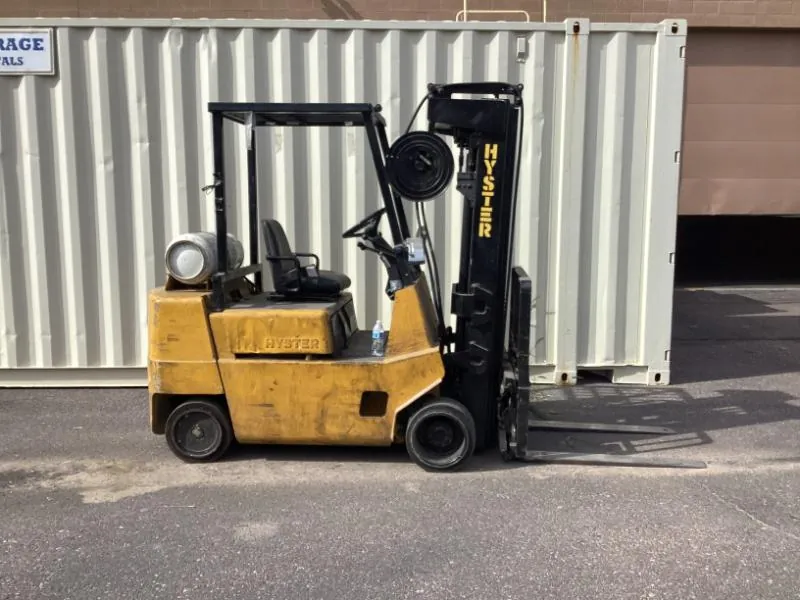 Yellow forklift