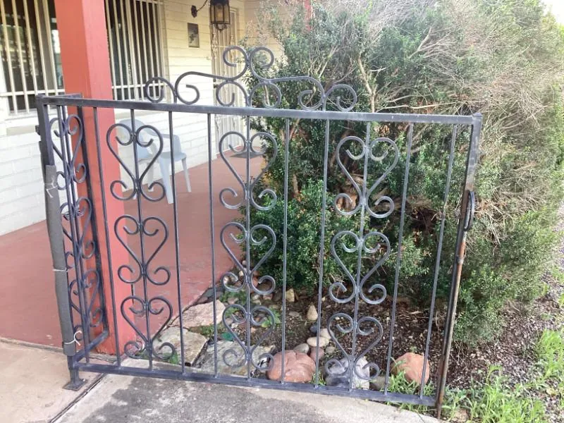 Wrought iron gate