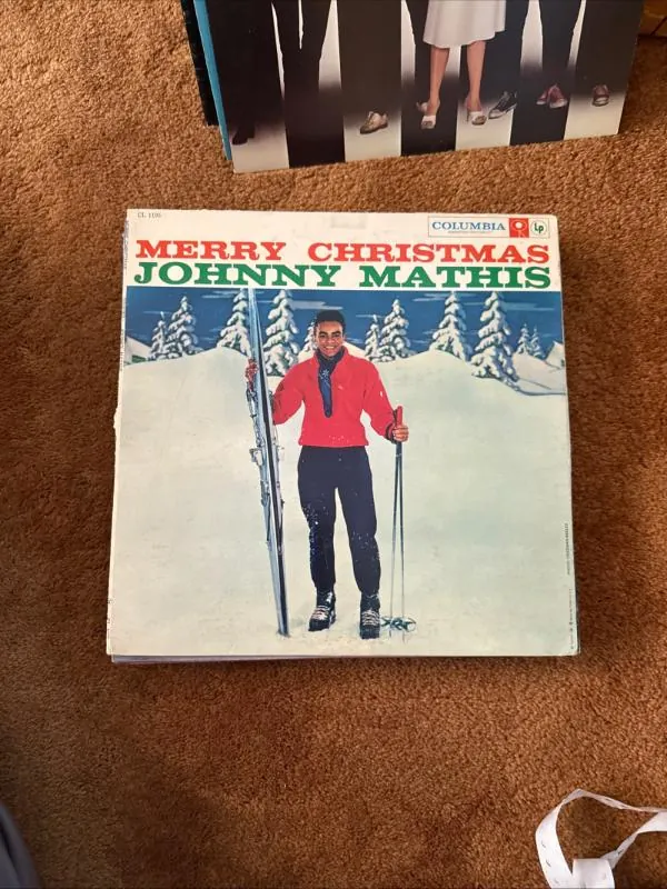 Johnny Mathis Merry Christmas vinyl record