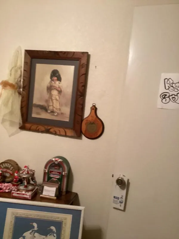Framed portrait of a girl