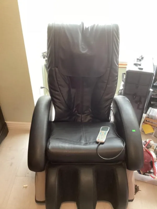 Black massage chair
