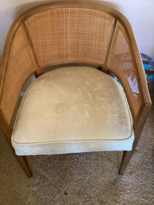 Cane-back arm chair
