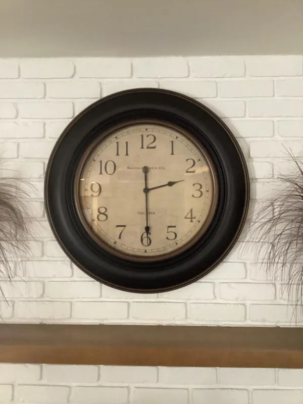 Large round wall clock