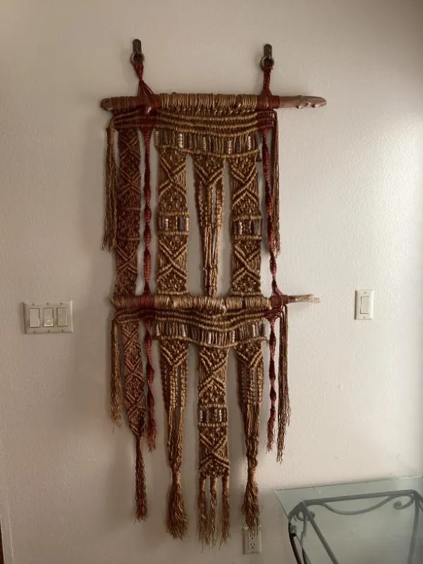 Macramé wall hanging