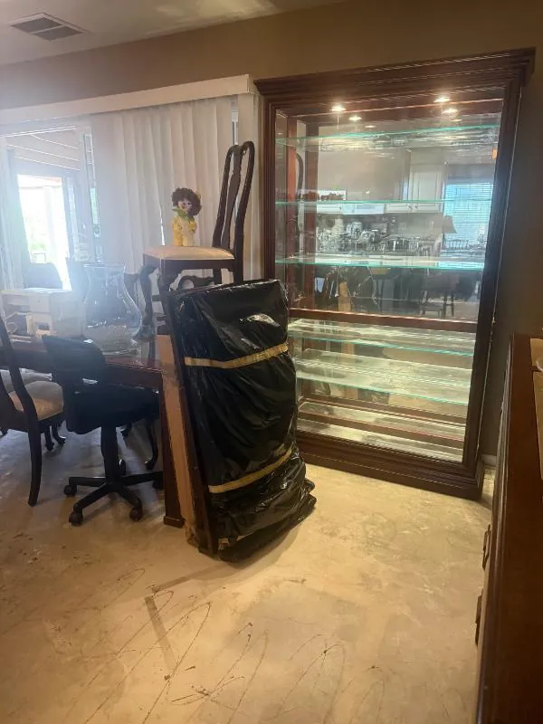 Lighted curio cabinet