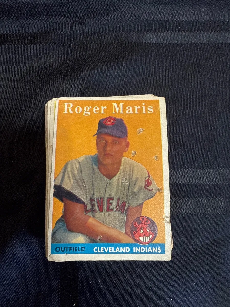 Roger Maris baseball card, Cleveland Indians