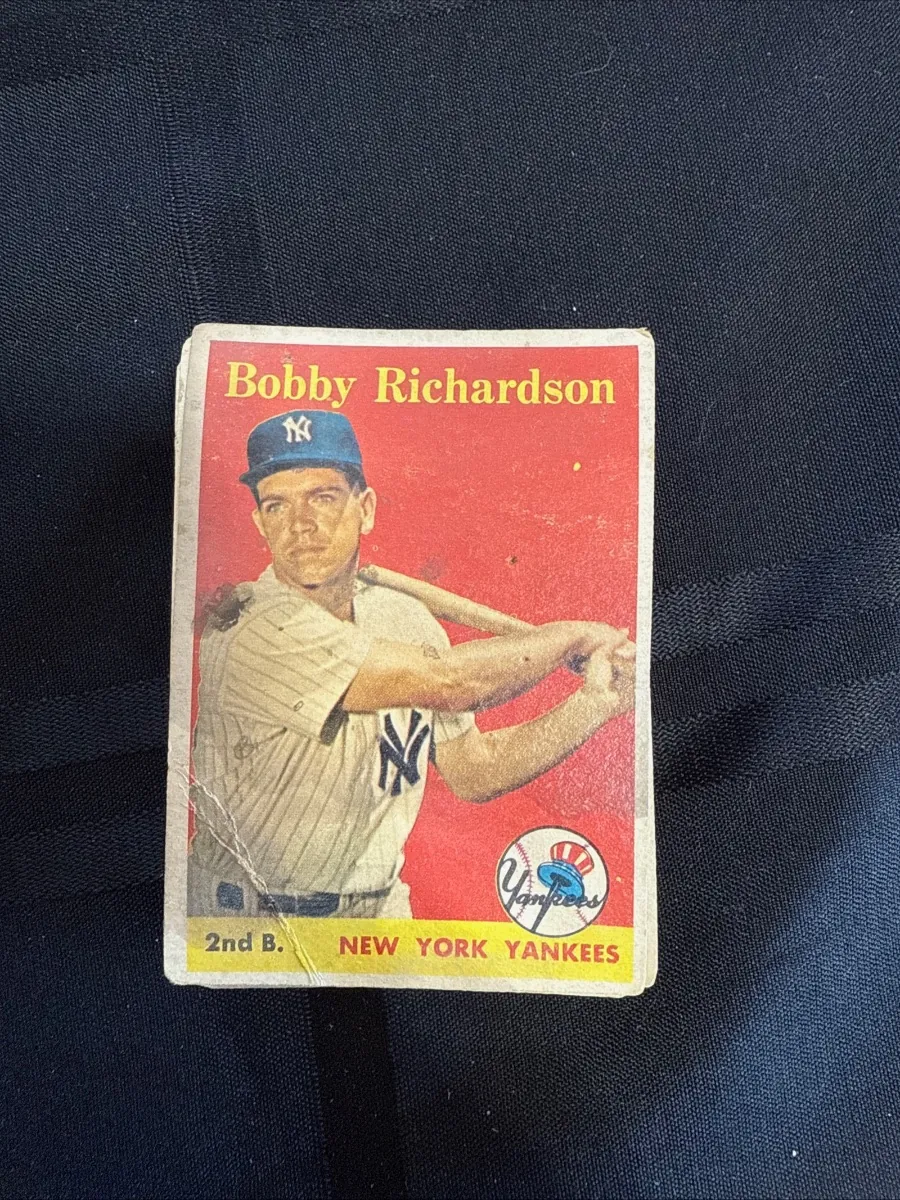 Bobby Richardson baseball card, New York Yankees